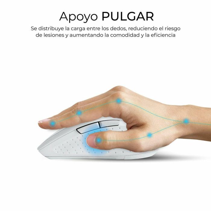 Teclado y Ratón Subblim OFFICE PROWAVE Blanco Qwerty Español QWERTY 4 Teclado y Ratón Subblim OFFICE PROWAVE Blanco Qwerty Español QWERTY 4