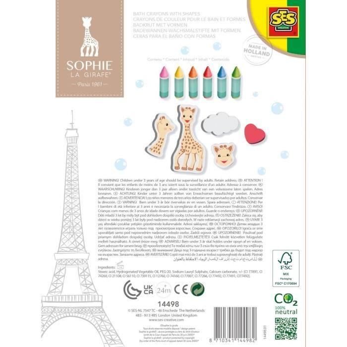 Sophie La Girafe - lápiz de color para baño y formas 3 Sophie La Girafe - lápiz de color para baño y formas 3