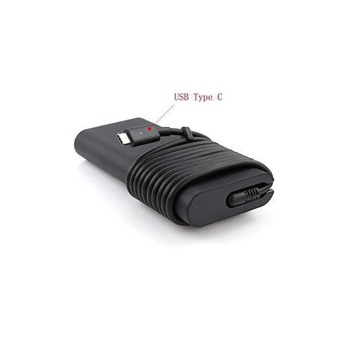 Dell Adaptador de Corriente Alterna (CA) 130W 20V con Salida USB-C (Tipo C) y 3 Pines, Ideal para Portátiles y Dispositivos Dell, Conexión de Entrada C5 (para Cable C6)