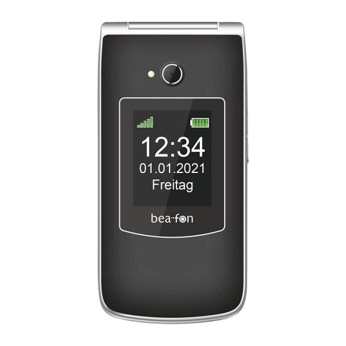 Beafon SL645 Móvil con Tapa 2G GSM, Pantalla 2.8", Cámara 3 MP, Radio FM, 1000 mAh, Color Negro y Plata 1