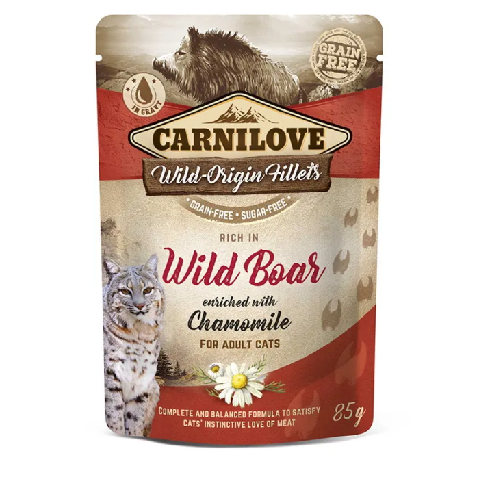 Carnilove Cat Pouch Jabali 24x85 gr