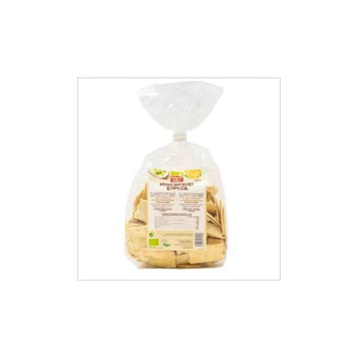 LA FINESTRA SUL CIELO Mini Crackers de Espelta 100% Ecológicos 250g Bio, Sustituto del pan Vegano