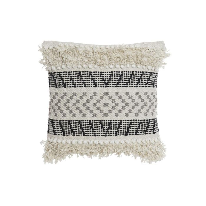 Cojin Boho DKD Home Decor Beige Negro 10 x 45 x 45 cm Cojin Boho DKD Home Decor Beige Negro 10 x 45 x 45 cm