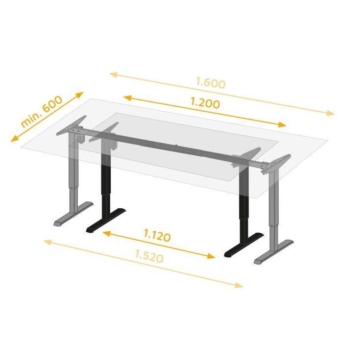 Emuca Mesa motorizada regulable en altura Lift Table, Acero, Pintado blanco 5 Emuca Mesa motorizada regulable en altura Lift Table, Acero, Pintado blanco 5