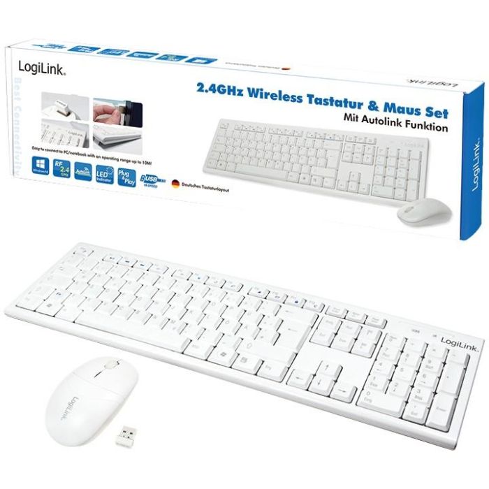 Logilink Wireless 2.4GHz Combo white 9