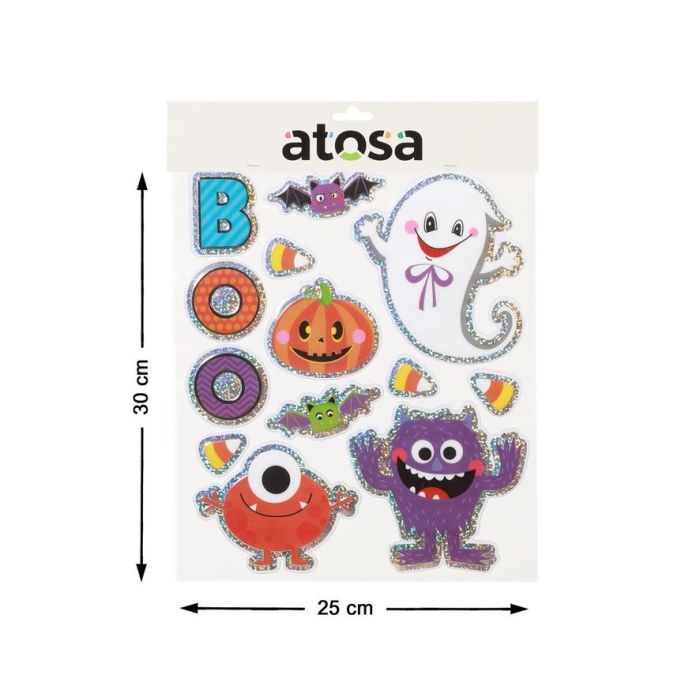 Stickers Decorativos Coloridos Con Motivos De Halloween 25 x 30 cm