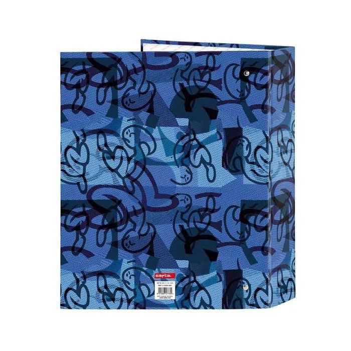 Carpeta de anillas El Niño Roller Azul Negro A4 27 x 33 x 6 cm 1
