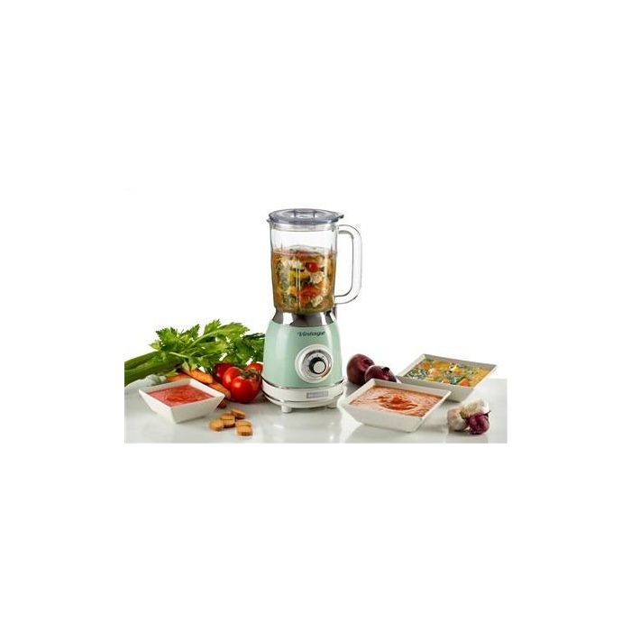 Ariete 583/04 Batidora de Vaso Vintage con Vaso de Vidrio, 4 Velocidades, Color Verde 12