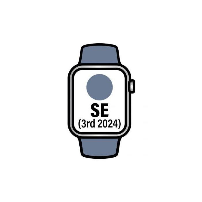 Apple Watch SE 3rd V2/ GPS/ Cellular/ 44mm/ Caja de Aluminio/ Correa Deportiva Azul Denim S/M Apple Watch SE 3rd V2/ GPS/ Cellular/ 44mm/ Caja de Aluminio/ Correa Deportiva Azul Denim S/M