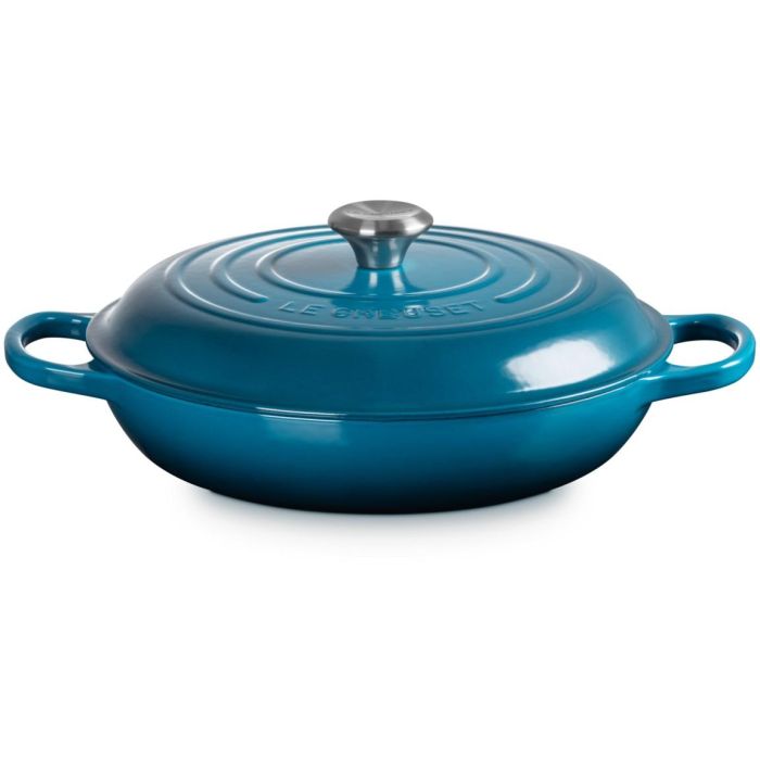 Le Creuset Olla Gourmet de Hierro Fundido 30cm, Azul Turquesa