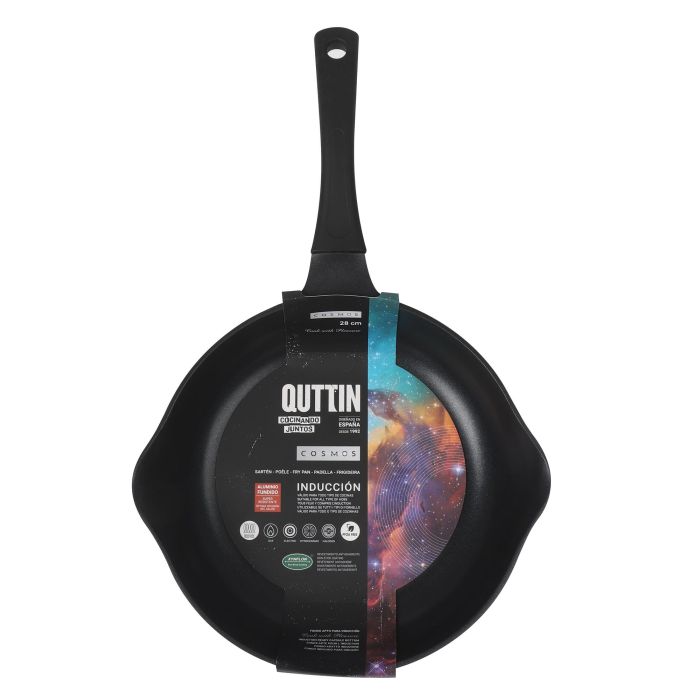 Sartén de aluminio fundido Quttin Cosmos 28 cm (6 Unidades) 1 Sartén de aluminio fundido Quttin Cosmos 28 cm (6 Unidades) 1