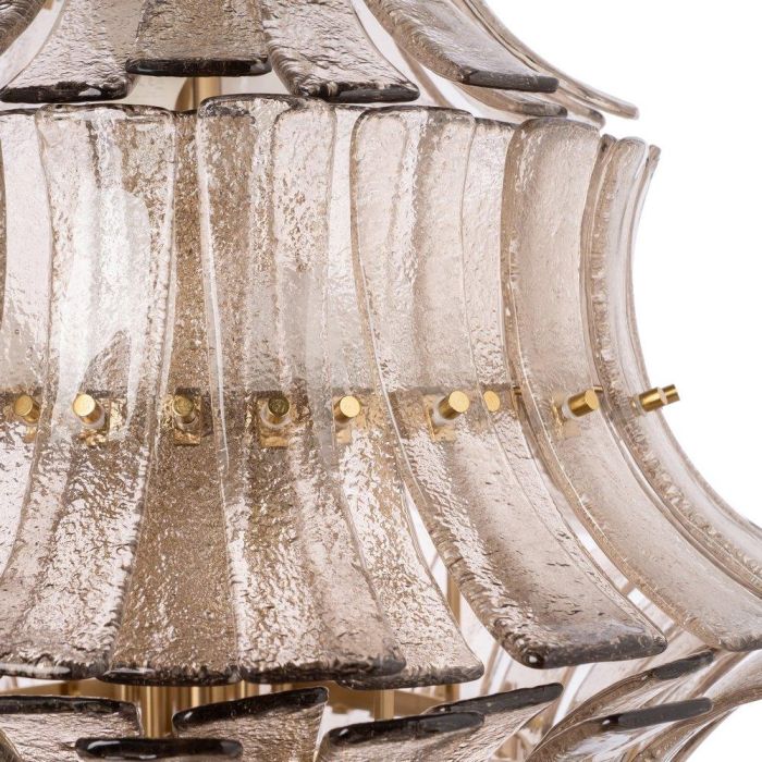 Lámpara Techo Gris Cristal Iluminación 53 X 53 X 76 cm