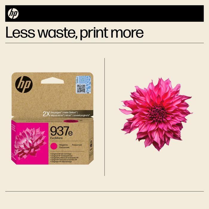 HP 937e EvoMore Magenta Original Ink Cartridge 42 HP 937e EvoMore Magenta Original Ink Cartridge 42