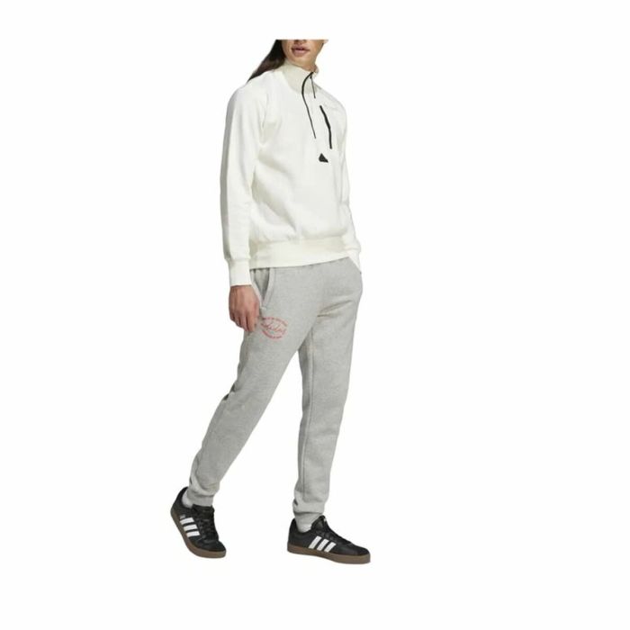 Sudadera sin Capucha Hombre Adidas City Es e Fleece Half-Zip Blanco XXL 3 Sudadera sin Capucha Hombre Adidas City Es e Fleece Half-Zip Blanco XXL 3