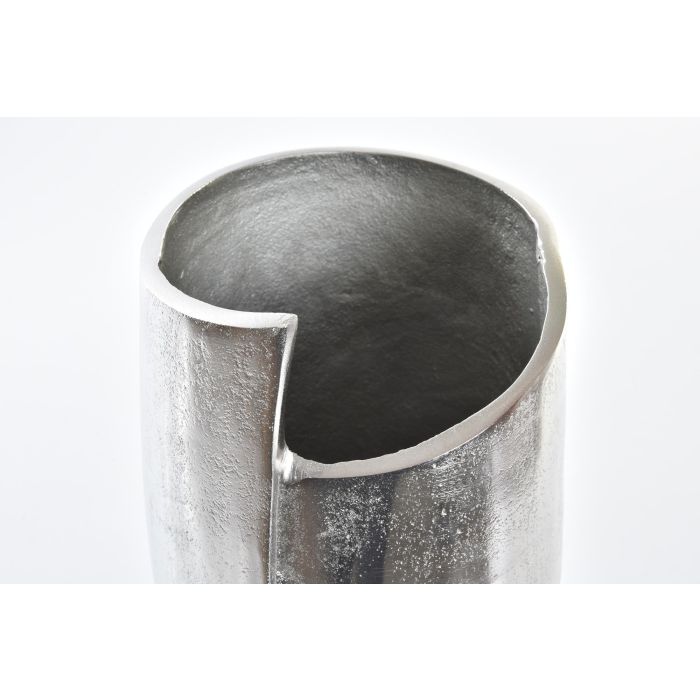 DKD Home Decor Jarrón Moderno Plateado Aluminio 13 x 31 x 15 cm 2