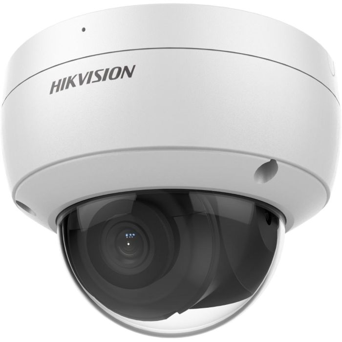 Hikvision Cámara IP Minidomo 8MP 4K AcuSense 2.8mm Antivandálica IR30 WDR H.265+ IK10 IP67 PoE Micrófono