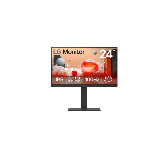 LG Monitor 24" 24BA750-B Full HD IPS Anti-reflejos 100Hz HDMI DP USB-C Negro 0 LG Monitor 24" 24BA750-B Full HD IPS Anti-reflejos 100Hz HDMI DP USB-C Negro 0