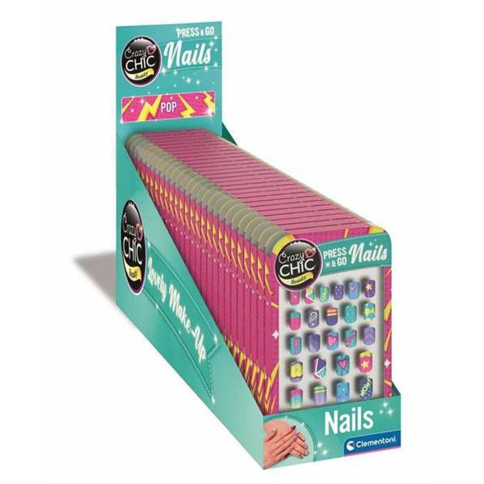 Clementoni Press & Go Nails: Expositor Surtido de Uñas Adhesivas Infantiles de Fácil Aplicación, Pop Display, Ideal para Niñas a partir de 6 Años 4 Clementoni Press & Go Nails: Expositor Surtido de Uñas Adhesivas Infantiles de Fácil Aplicación, Pop Display, Ideal para Niñas a partir de 6 Años 4