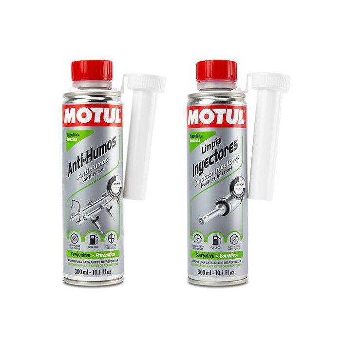 Motul ZMTL111258 Kit Pre ITV Gasolina Limpiador Inyectores Anti-humos para Mejorar Rendimiento y Reducir Emisiones Antes de la ITV 1