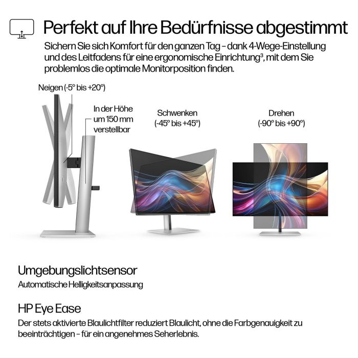 HP Monitor S7 Pro 727Pq 27 Pulgadas QHD 2560 x 1440 120 Hz IPS Black 9