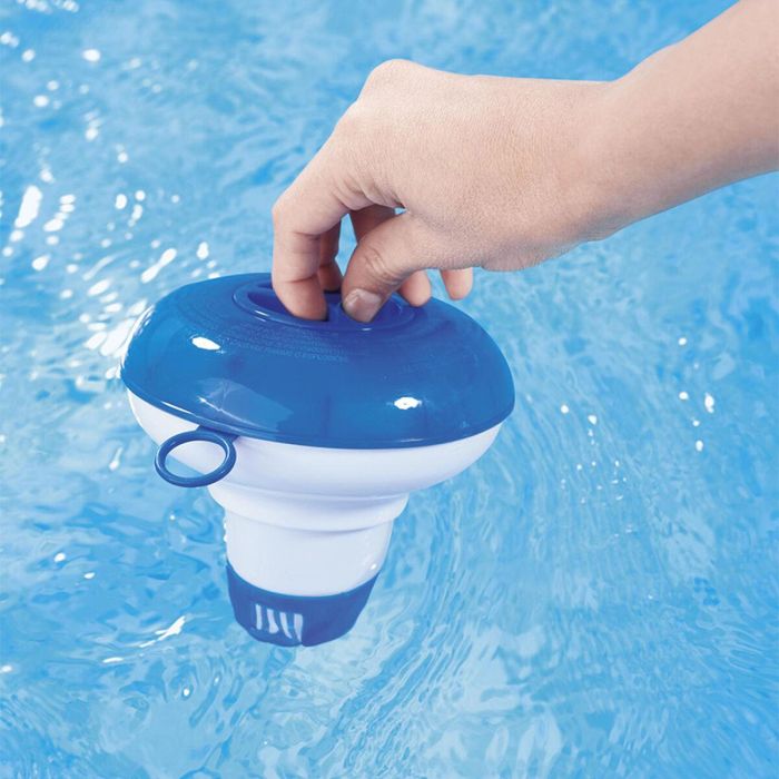 Bestway Dispensador de Cloro Pequeño Retractil Piscina y Jardin 58210 1 Bestway Dispensador de Cloro Pequeño Retractil Piscina y Jardin 58210 1