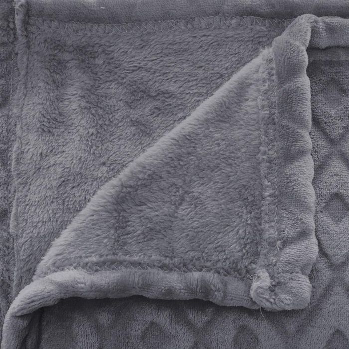 Plaid/manta 230x180cm modelo 'winter rhombus' color gris 1