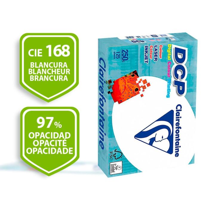 Papel Fotocopiadora Clairefontaine Din A4 250 gramos Paquete De 125 Hojas 1