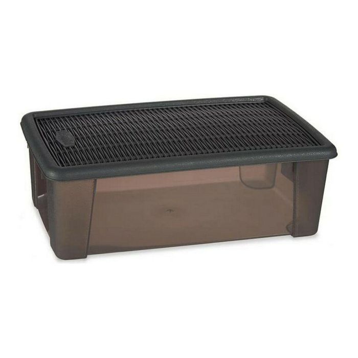 Caja con Tapa Stefanplast Elegance Gris 19,5 x 11,5 x 33 cm 5 L