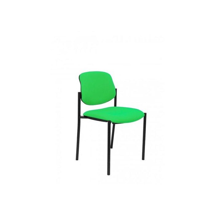 Silla Piqueras Y Crespo Villalgordo Confidente Chasis Negro Asiento Y Respaldo Tapizados Bali Pistacho