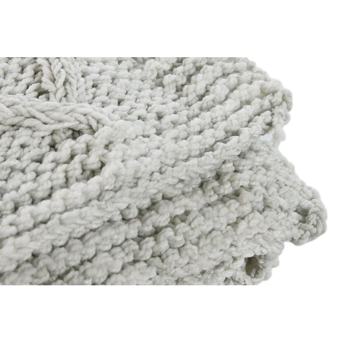 DKD Home Decor Plaid Alpino Verde Menta Poliester 125 x 1 x 150 cm (2 Unidades) 4