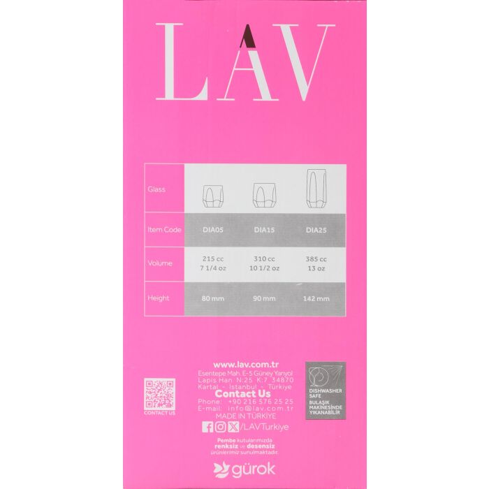 Set 18 Vasos Diamond 385/310/215 cc - LAV (2 Cajas) 4 Set 18 Vasos Diamond 385/310/215 cc - LAV (2 Cajas) 4