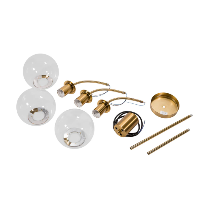 Lámpara Colgante Neuquen Metal y Cristal SKD-P80022