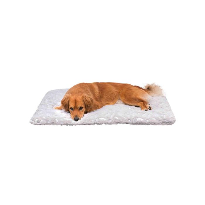 Manta para Mascotas Trixie Feather Gris Plateado Poliéster 100 × 70 CM 2 Manta para Mascotas Trixie Feather Gris Plateado Poliéster 100 × 70 CM 2