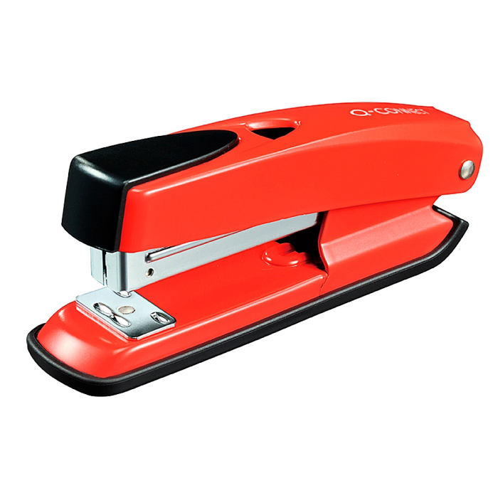 Q-connect Grapadora kf02152 Plástico ABS Roja Capacidad 20 Hojas 1