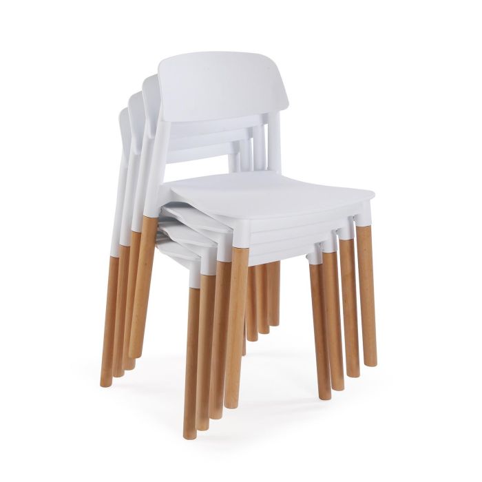 Silla Cocina Blanca Versa 45X76CM (4 Unidades) 4 Silla Cocina Blanca Versa 45X76CM (4 Unidades) 4