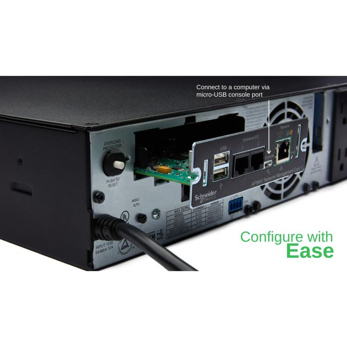 APC AP9641 Tarjeta de Gestión de Red SmartSlot con Monitorización Ambiental y PowerChute para UPS 1