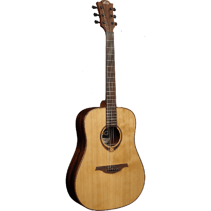 LAG Guitarra Acústica Dreadnought Tramontane 118 - Tapa de Cedro Rojo Macizo, Fondo y Laterales Khaya, Acabado Natural Brillante 1