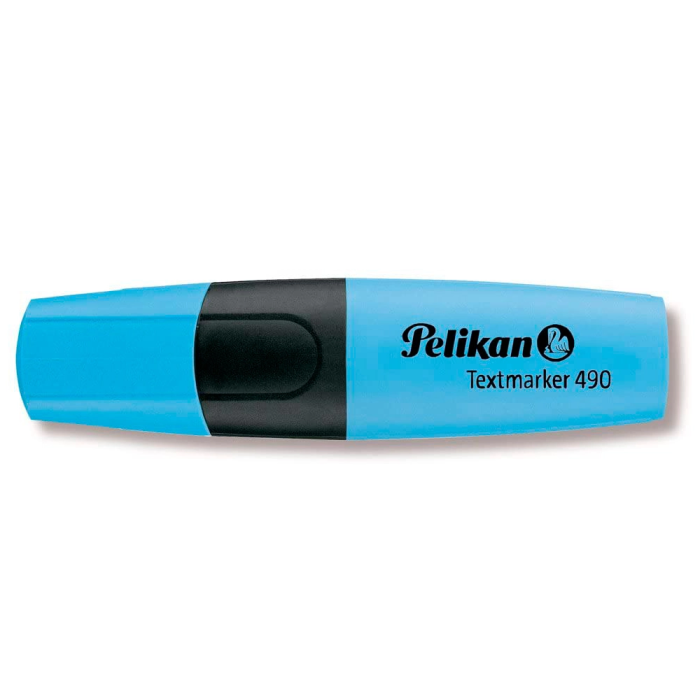 Pelikan Rotulador Textmarker 490 Fluorescente Azul Trazo 1-5mm 1