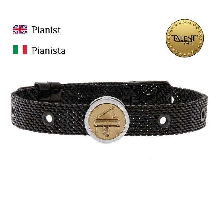 Pulsera Unisex Pianist Talent Jewels TJA-4-06-01-2-235 Negro 1 Pulsera Unisex Pianist Talent Jewels TJA-4-06-01-2-235 Negro 1