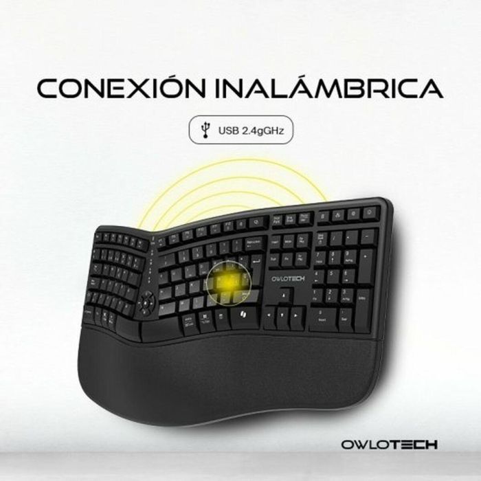 Teclado Inalámbrico Owlotech EK500 Negro Qwerty Español 2