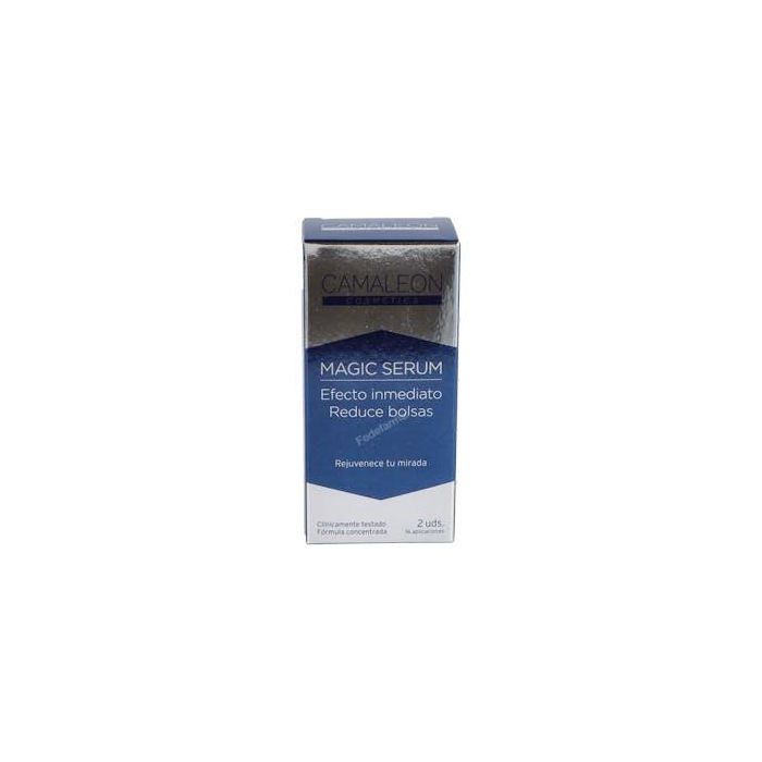 Camaleon Cosmetics Serum Magic Anti-Edad para Bolsas y Ojeras, Rejuvenecedor, Sin Color - 2 Tubos de 2ml