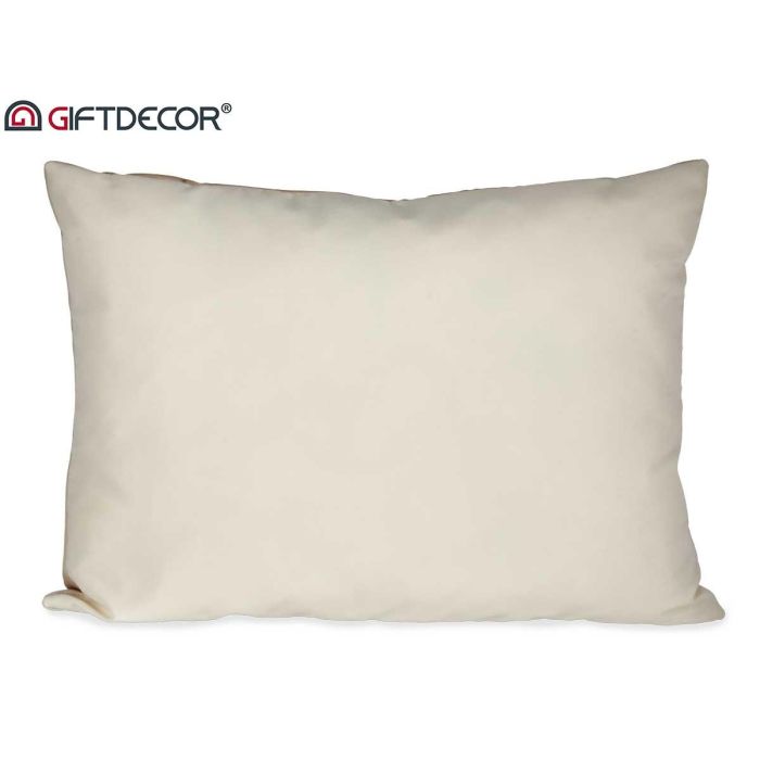 Cojín de Terciopelo Marfil 60x45 cm - Giftdecor (6 Unidades) 2 Cojín de Terciopelo Marfil 60x45 cm - Giftdecor (6 Unidades) 2