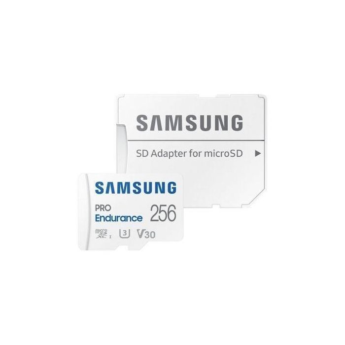 Samsung MB-MJ256KA/EU Tarjeta microSD PRO Endurance 256GB, 100/40 MB/s, U3 V30, 4K, p/ Vigilancia, CCTV y Cámara Coche, Adaptador SD 0 Samsung MB-MJ256KA/EU Tarjeta microSD PRO Endurance 256GB, 100/40 MB/s, U3 V30, 4K, p/ Vigilancia, CCTV y Cámara Coche, Adaptador SD 0