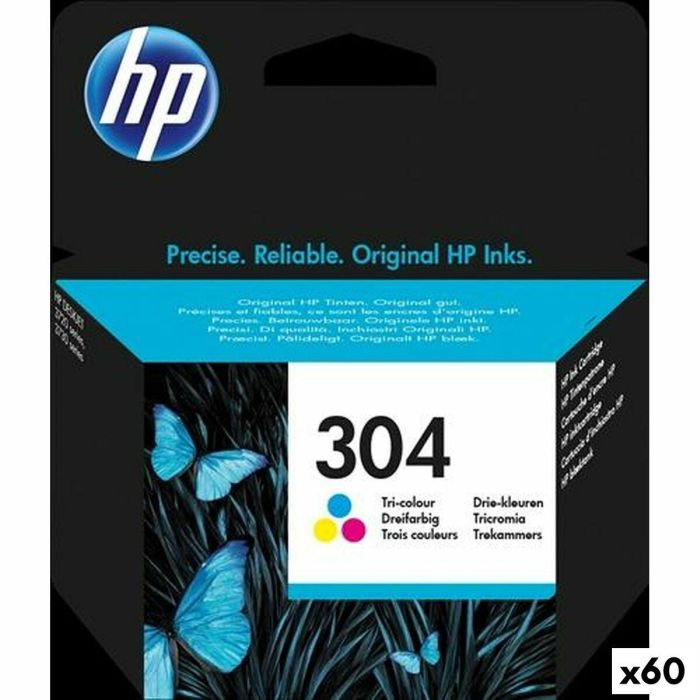 Cartucho de Tinta Original HP DESKJET 3720 - Nº304 Tricolor (60 unidades) 0 Cartucho de Tinta Original HP DESKJET 3720 - Nº304 Tricolor (60 unidades) 0