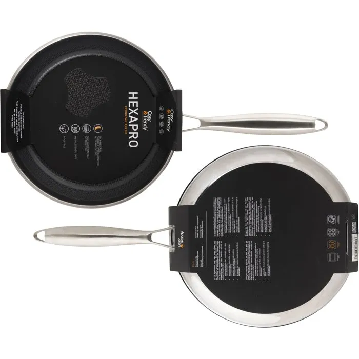Cosy & Trendy Sartén HEXAPRO Acero Inoxidable Ø24 cm Antiadherente Inducción COS5401110302858 4