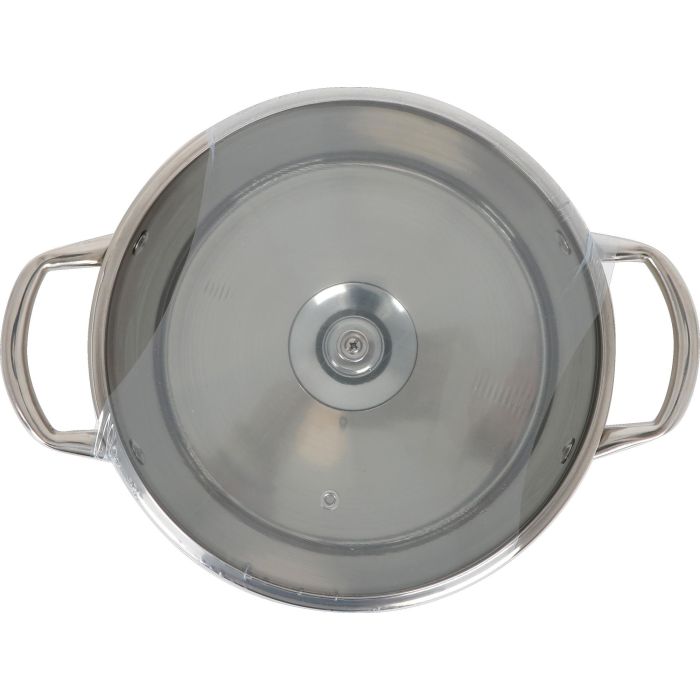 Cacerola Hermes 24 cm (5.5L) Acero Inoxidable con Tapa - Inde (4 Unidades) 2 Cacerola Hermes 24 cm (5.5L) Acero Inoxidable con Tapa - Inde (4 Unidades) 2