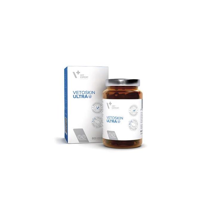 Vetoskin Ultra - Suplemento para Mascotas - 60 Cápsulas Vetoskin Ultra - Suplemento para Mascotas - 60 Cápsulas