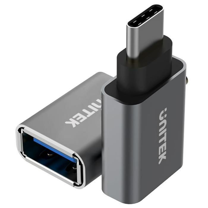 Adaptador USB-C a USB Unitek Y-A025CGY 4 Adaptador USB-C a USB Unitek Y-A025CGY 4
