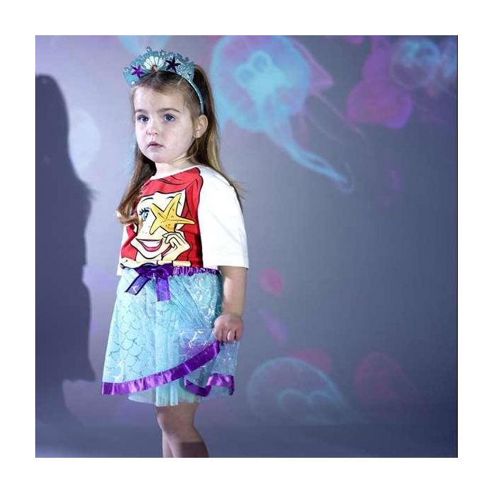 Cerdá Set de Disfraz y Belleza Fantasía Tutú y Diadema Princesas La Sirenita Turquesa Talla 2-4 años para Niñas 4 Cerdá Set de Disfraz y Belleza Fantasía Tutú y Diadema Princesas La Sirenita Turquesa Talla 2-4 años para Niñas 4