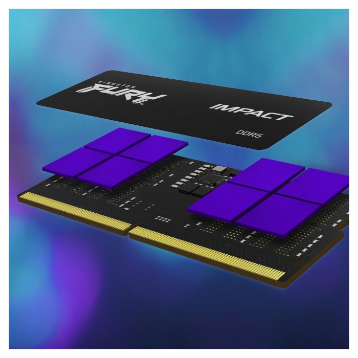 Kingston Memoria RAM Fury Impact 8GB DDR5 4800MT/s CL38 SODIMM para Portátil 2